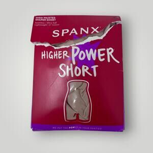 Spanx Higher Power Short 3X/TG Soft Nude 6" Inseam High Waisted New Open Pkg